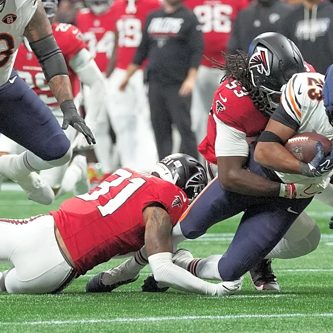 Falcons rookie LB Kendal Daniels out for game with neck injury