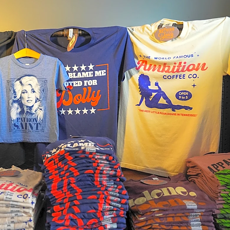 Where to find Dolly Parton shirts, hats, mugs and more in Knoxville
