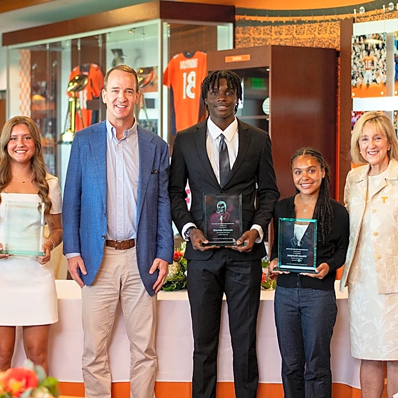 Why Peyton Manning was at University of Tennessee to honor four freshmen students