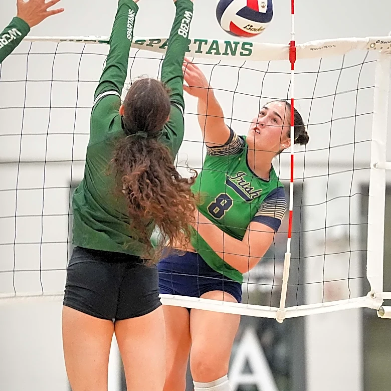 Why Catholic volleyball's Mia Kinney shows 'Michael Jordan-esque' competitiveness