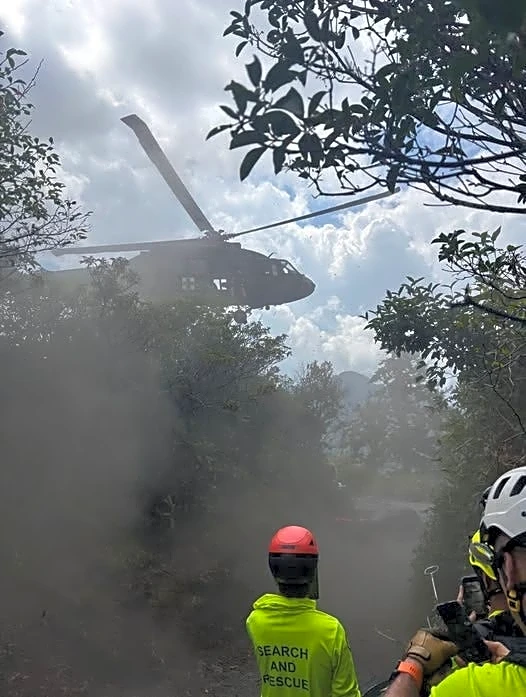 National Guard crew rescues Alum Cave Trail hiker in Great Smoky Mountains
