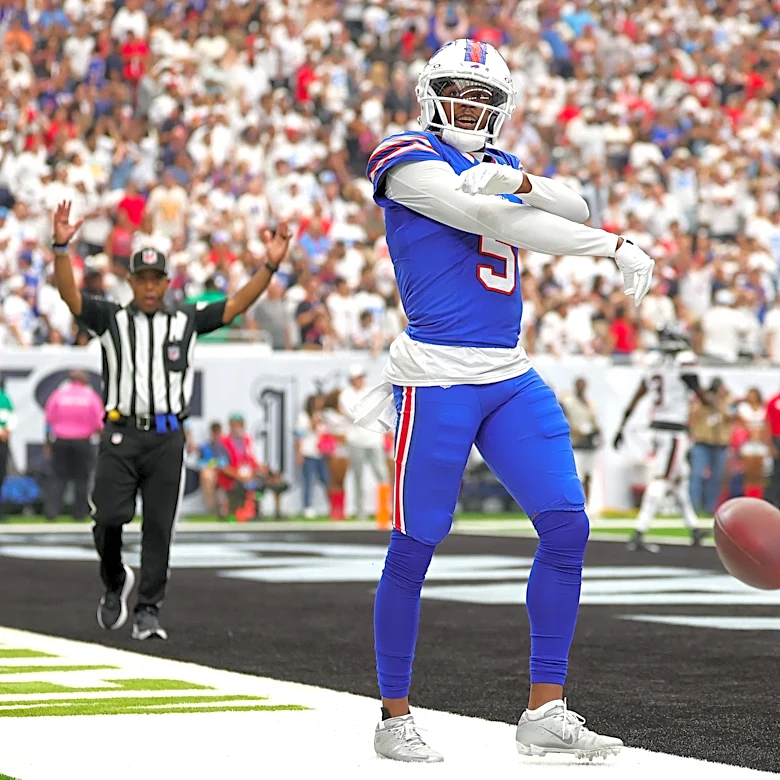 Former Tennessee football receiver Josh Palmer's game-winning touchdown for Bills