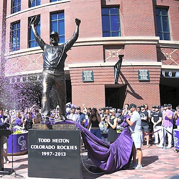 Rockies unveil statue of Todd Helton, honoring Tennessee baseball great