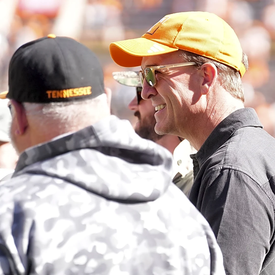 Tennessee football legend Peyton Manning at Neyland Stadium for Alabama game