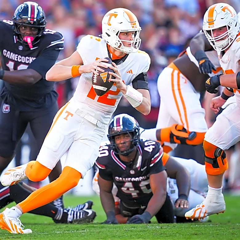 Three touchdown passes called back for Tennessee football vs. South Carolina