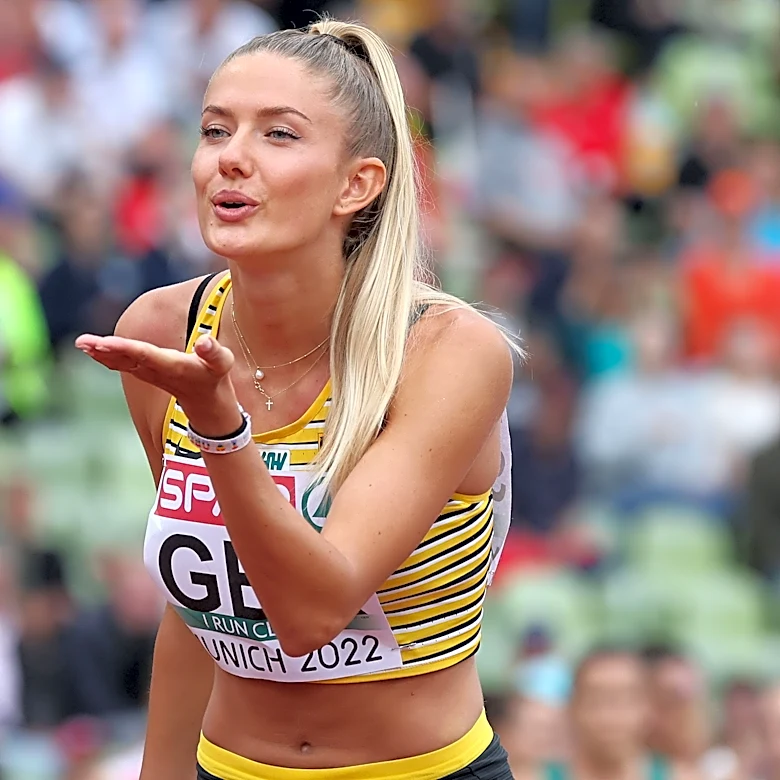 German Olympic track and field star Alica Schmidt in images