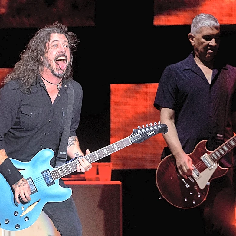 Dave Grohl performs with star guests at charity gala