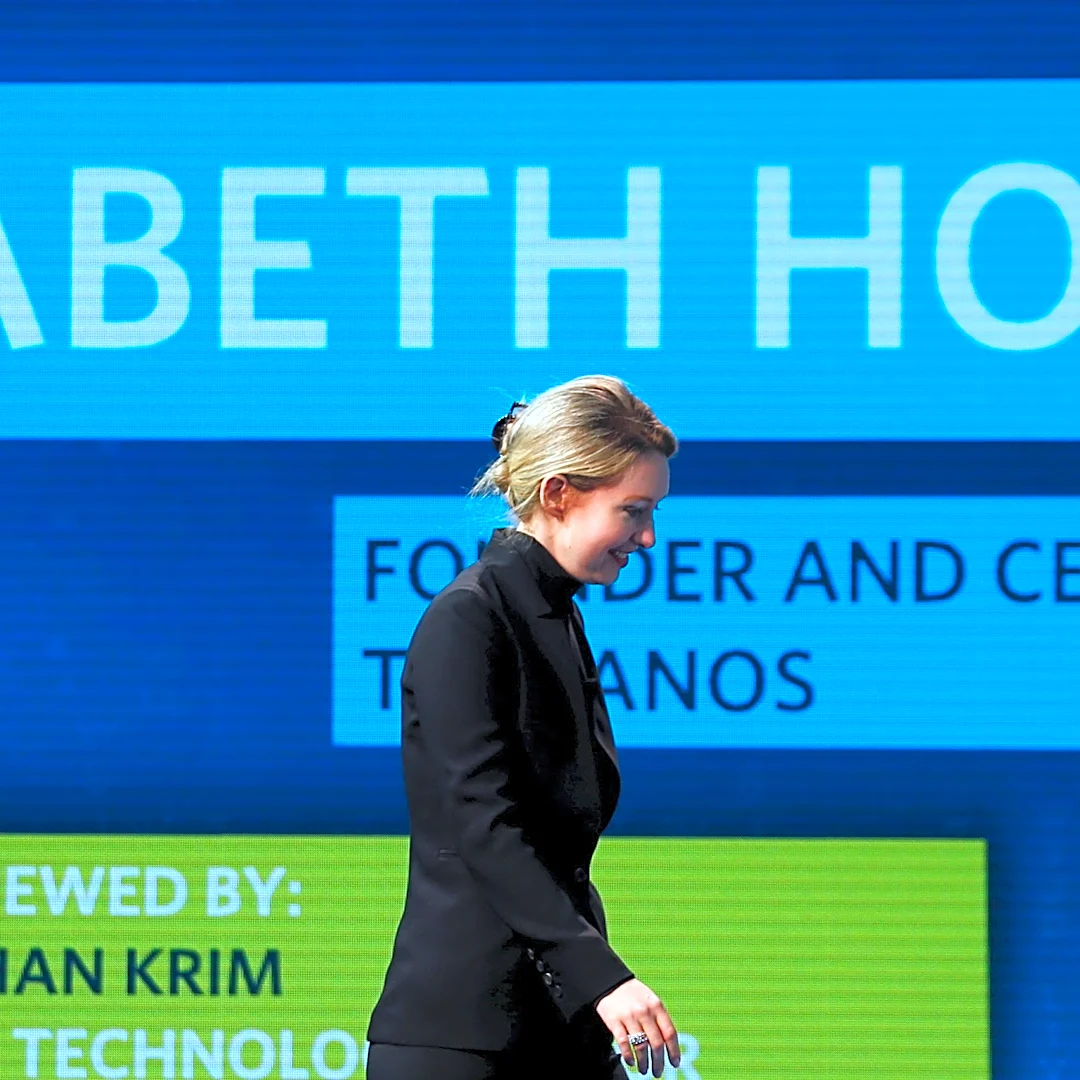 Images of Theranos' Elizatbeth Holmes, focus of 'You Can See Everything'