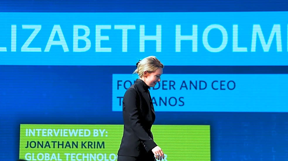Images of Theranos' Elizatbeth Holmes, focus of 'You Can See Everything'