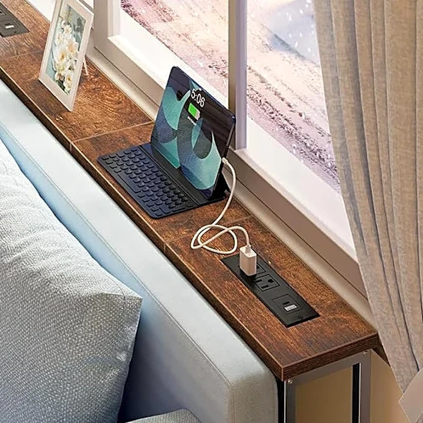 Amazon is selling a sofa table with a built-in charging station for $55 ahead of Prime Day