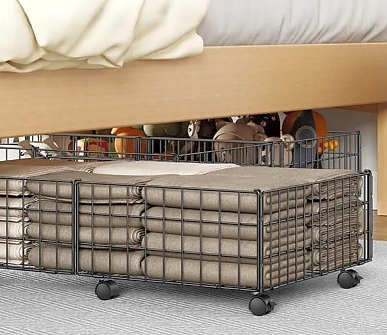 Under-bed storage is a great option to utilize unused space — starting at $7