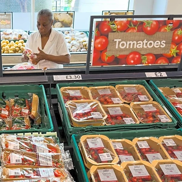 Grocery store chain using a disturbing technology to prevent theft