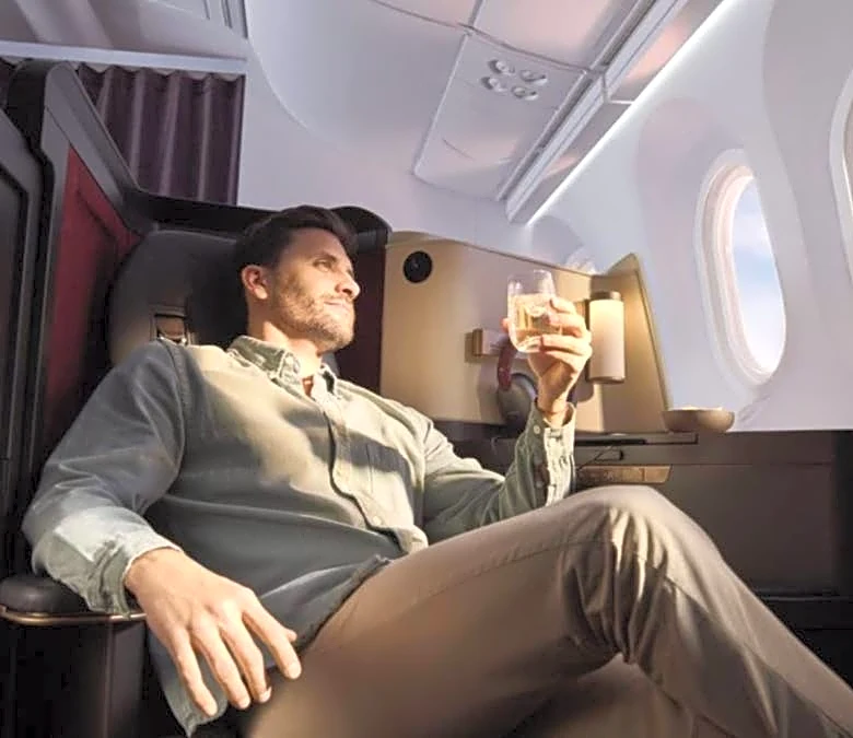 Major airline launches new business class suites with sliding doors