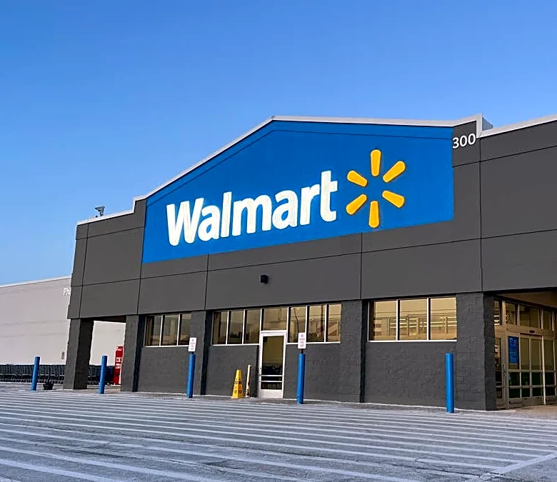 Walmart's $63 wall-mounted farmhouse cabinet provides extra storage and saves floor space