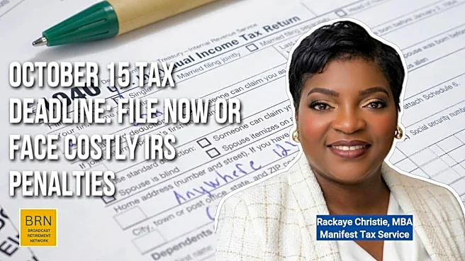 October 15 Tax Deadline: File Now or Face Costly IRS Penalties