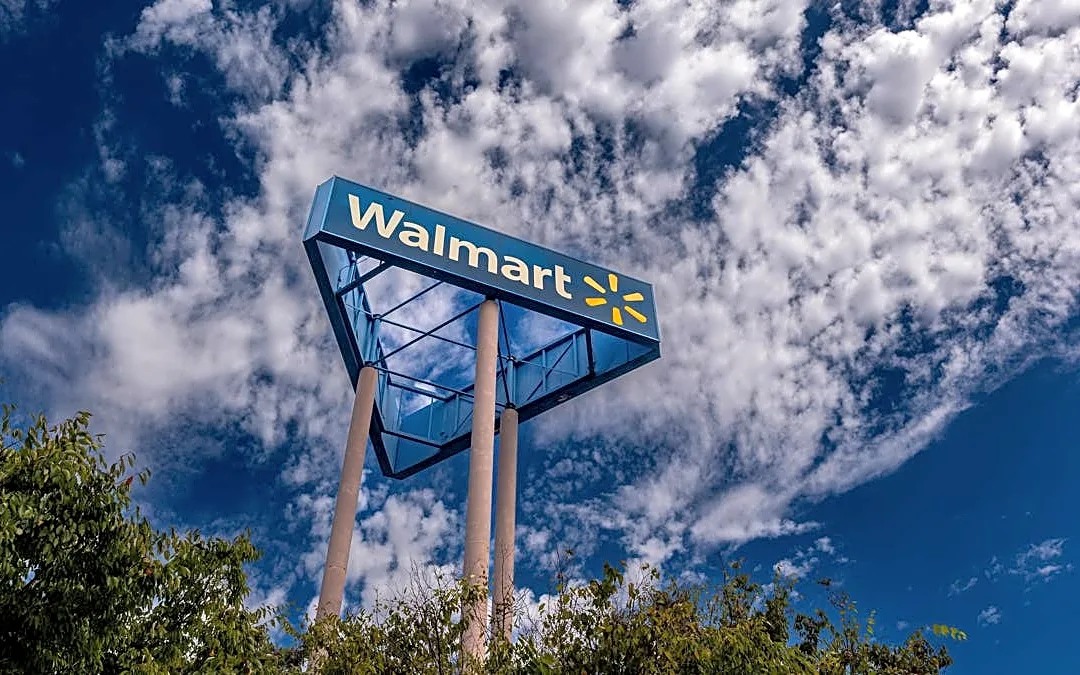 Walmart is selling a 5-piece patio set with a chaise sectional and a table for $110