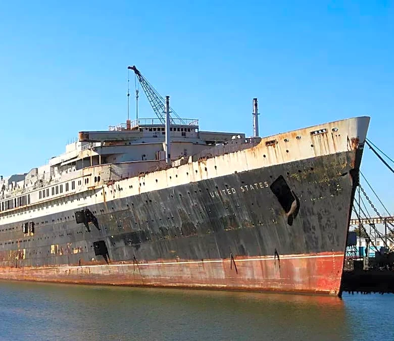 A cruise liner larger than the Titanic is about to be sunk