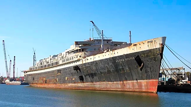 A cruise liner larger than the Titanic is about to be sunk