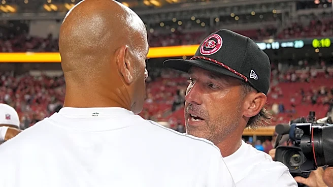 Kyle Shanahan irked by Titans' Robert Saleh's comments on Cam Skattebo