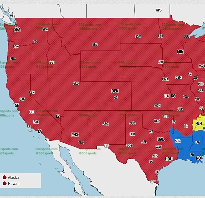 NFL Week 8 television maps: Tennessee Titans vs. Cincinnati Bengals