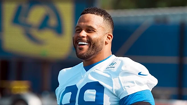 Aaron Donald shares hopes for partnership with Myles Garrett