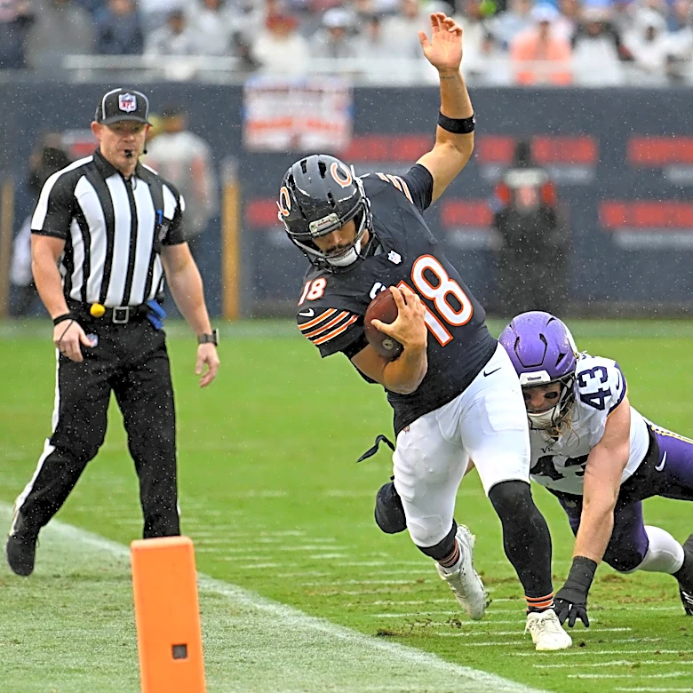 Bears say Caleb Williams injured hamstring in loss to Vikings