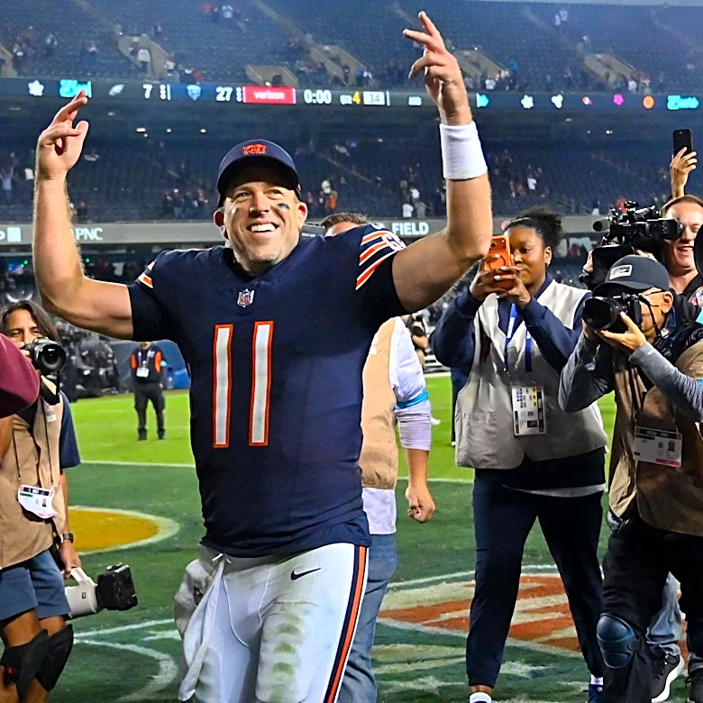 Case Keenum wonderful interview with Scott Van Pelt after Bears win