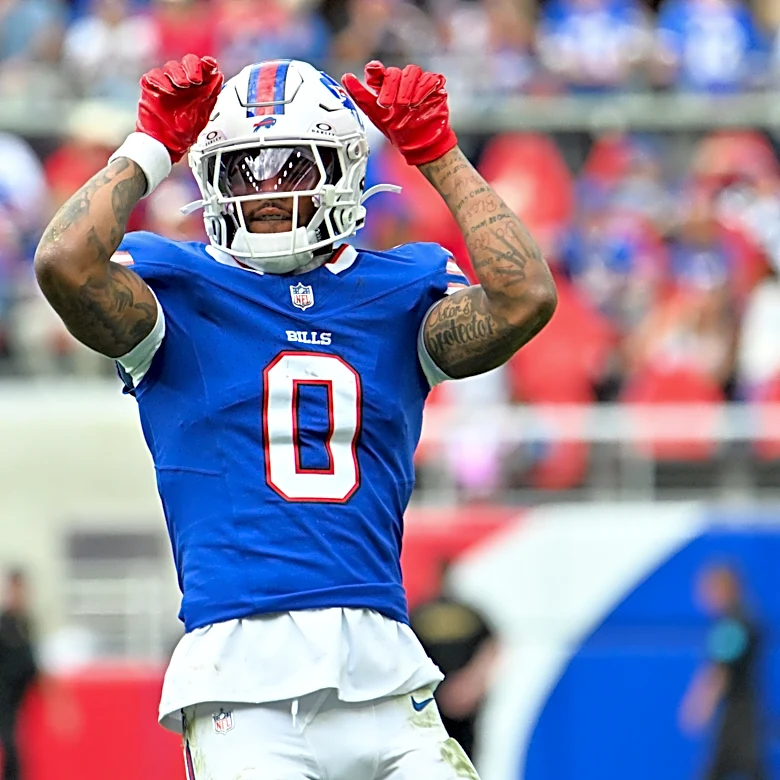 WATCH: Keon Coleman TD gives Buffalo lead late in third vs Rams