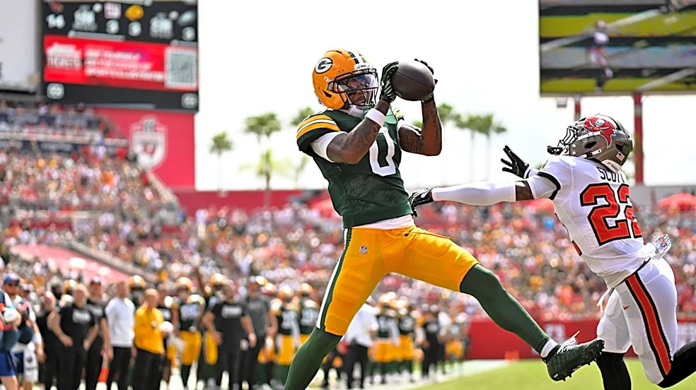 WATCH: Packers on the board first with Matthew Golden TD on SNF