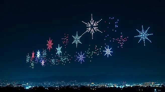 Denver's Mile High Holidays Drone Show Begins with Festive Display