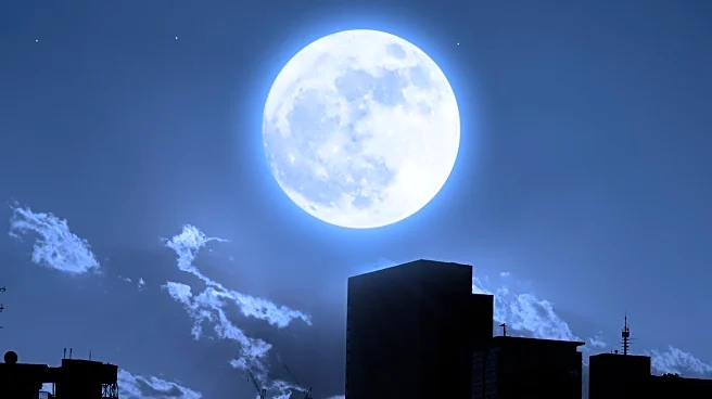 Stunning Full Moon Captured Over Sicily's Cityscape