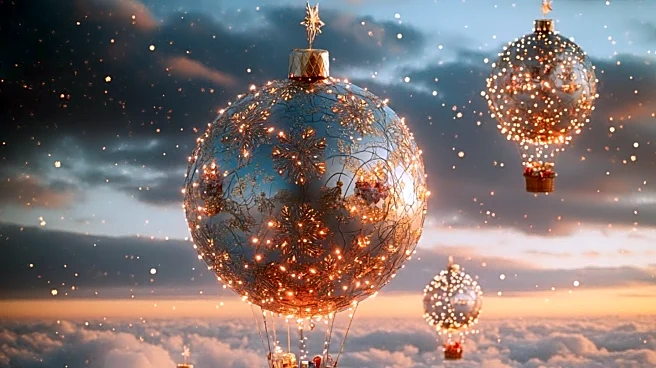 Hotel in England Unveils 25-Foot Balloon Christmas Tree for Charity