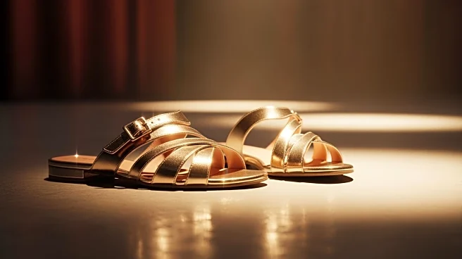 Dylan Mulvaney Showcases Vince Camuto's Metallic Gold Sandals at 'Oh, Mary!' Performance