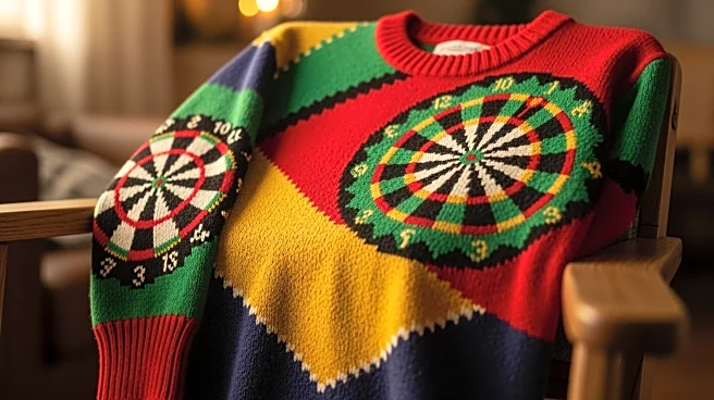 Olly Murs Showcases Darts-Themed Festive Jumper at World Darts Championship