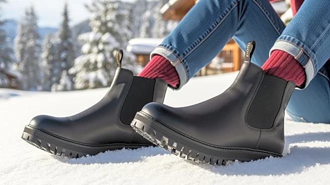 Kyle Richards Showcases Winter Fashion in Aspen with Lug Sole Chelsea Boots
