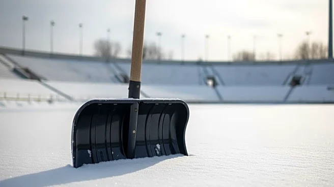 Buffalo Bills Fans Shovel Snow in Potential Last Event at Highmark Stadium