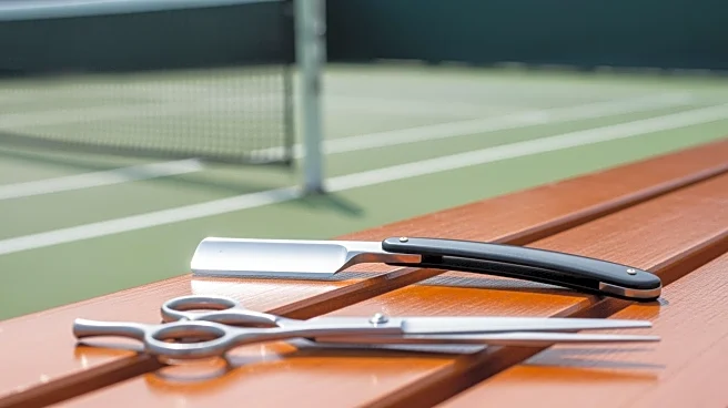 Camilo Ugo Carabelli Performs On-Court Haircut During ASB Classic Match