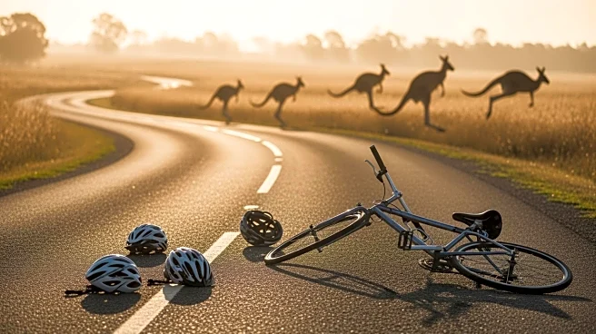Kangaroos Disrupt Tour Down Under, Causing Chaos and Injuries