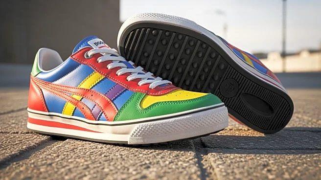 Connor Storrie Showcases Retro Sneakers During Olympic Torch Relay