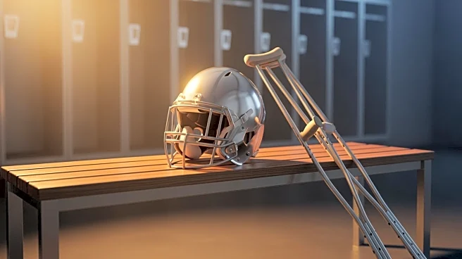 Josh Allen on Crutches as Buffalo Bills Introduce New Head Coach Joe Brady