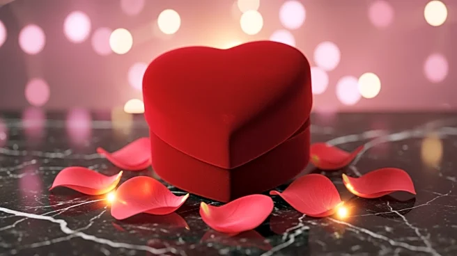 Hollywood Celebrities Celebrate Valentine's Day with Heart Symbols