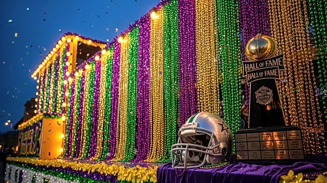 Drew Brees Celebrates Hall of Fame Induction at Mardi Gras Parade