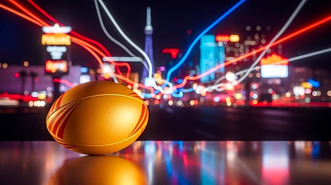 Leeds Rhinos Celebrate Victory with Fans in Las Vegas