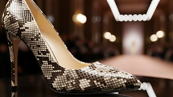 Barbara Palvin Showcases Python Heel Trend at Elie Saab's Paris Fashion Week Show