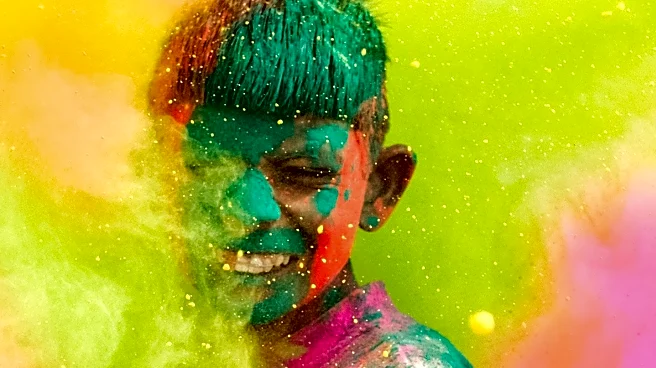 Hundreds Gather for Holi Celebration at NYC's South Street Seaport