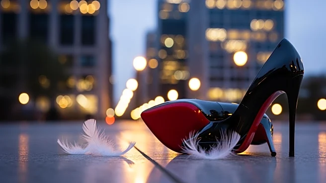 Heidi Klum Stuns in Christian Louboutin Heels and Feather Dress in New York City