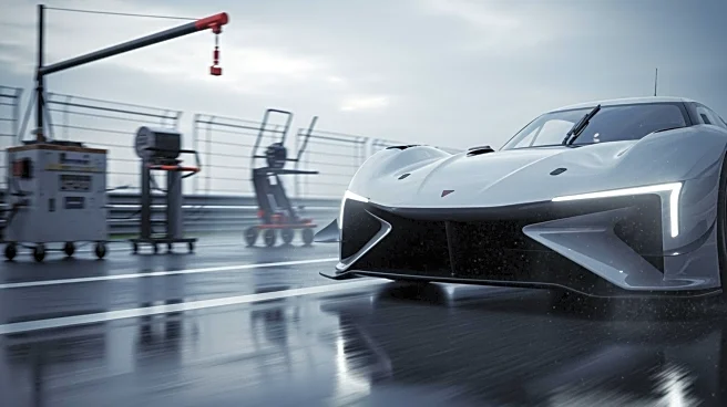 Alpine Mechanics Chase Franco Colapinto's Car During Chinese GP Practice