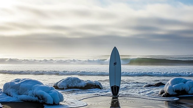Surfers Brave Arctic Conditions to Ride Waves Amid Polar Vortex