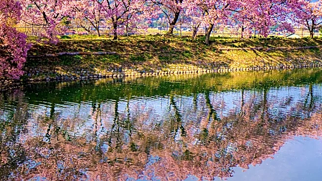 Cherry Blossom Trees Bloom in NYC's Central Park, Attracting Visitors