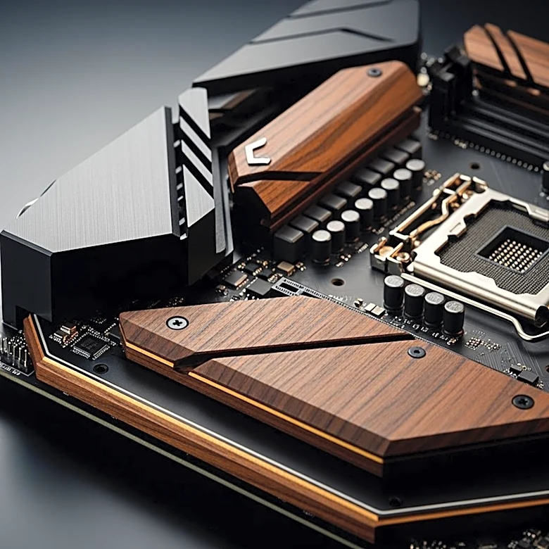 Gigabyte Introduces Dark Wood Trimmed Motherboard for Enhanced Aesthetic Appeal